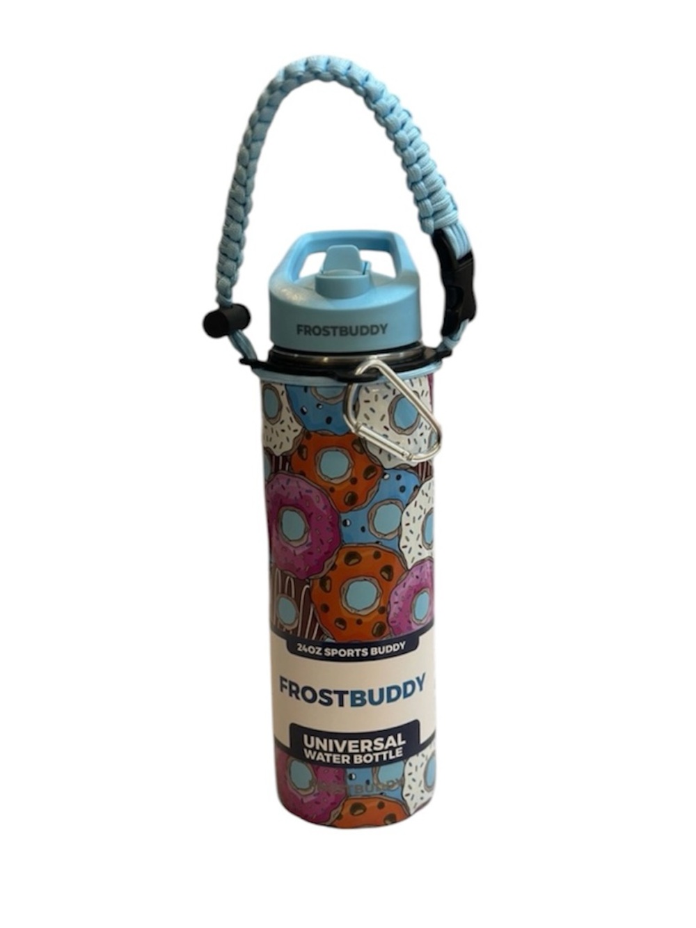 Frost Buddy Donut Design Limited Edition Universal Flip Top 24oz Water Bottle